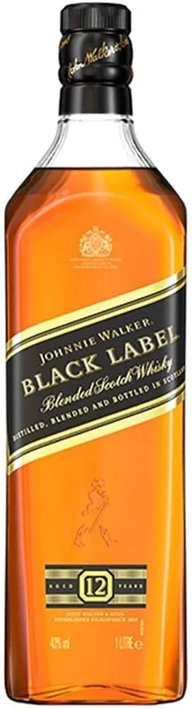 BEB WHISKY J WALKER BLACK LABEL 1LT RN