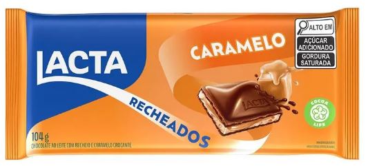 CHOC.LACTA CARAMELO RECH 104G