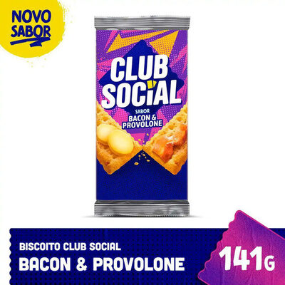 BISC CLUB SOCIAL BACON PROVOLONE 141G