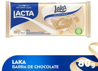 CHOCOLATE LACTA LAKA BRANCO 80G