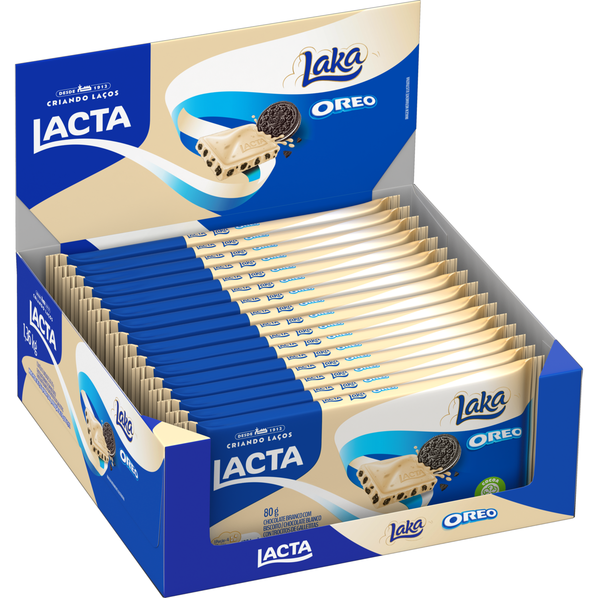 CHOCOLATE LACTA LAKA/OREO 80G