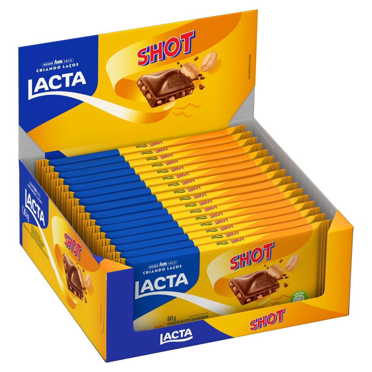 CHOCOLATE LACTA SHOT 80G