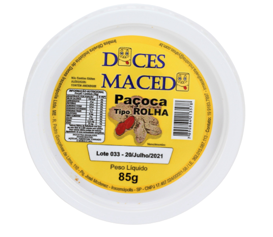 PACOCA ROLHA 85G