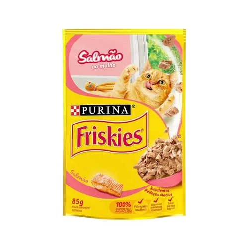 FRISKIES SALMAO AO MOLHO 85G
