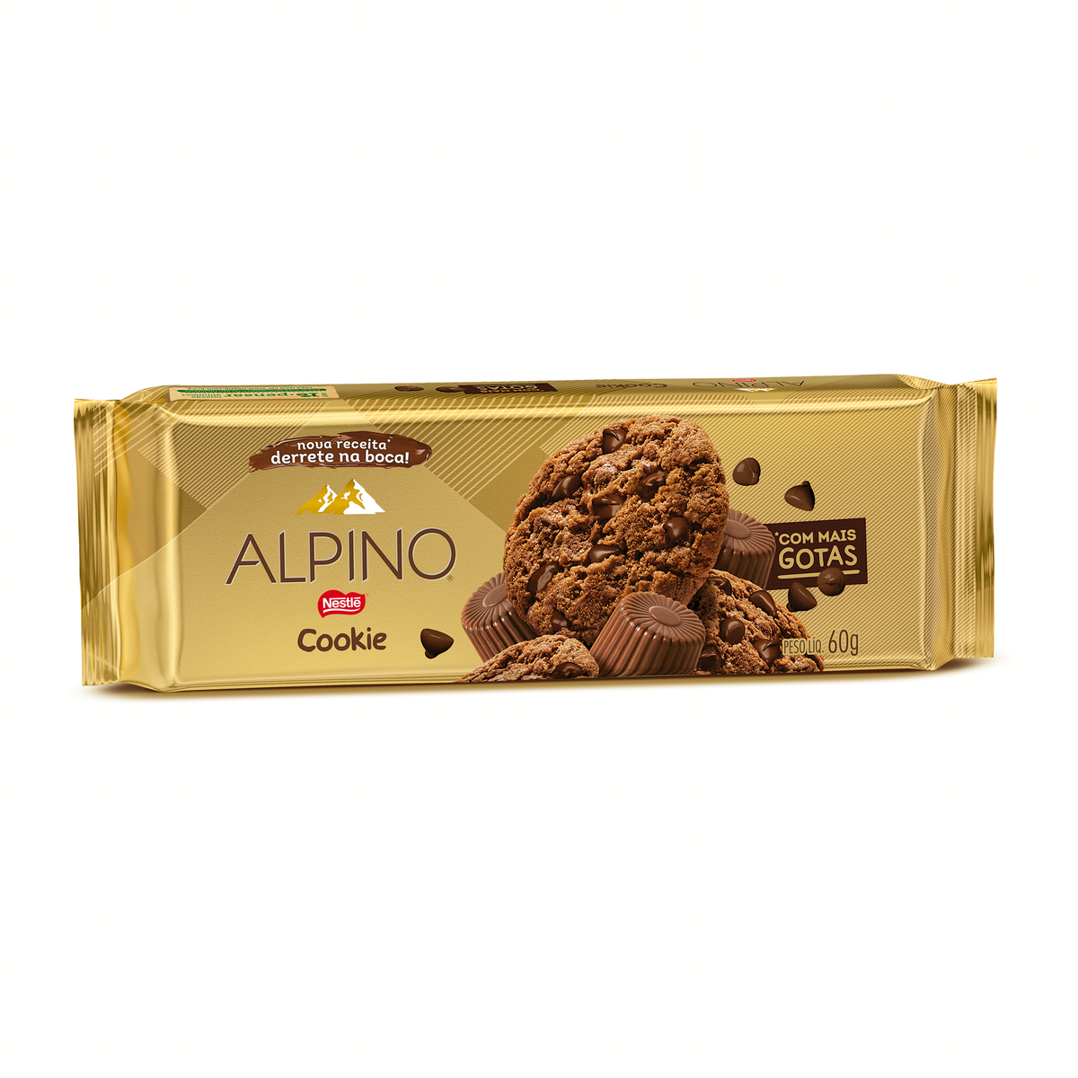COOKIE ALPINO GOTAS CHOC 60G