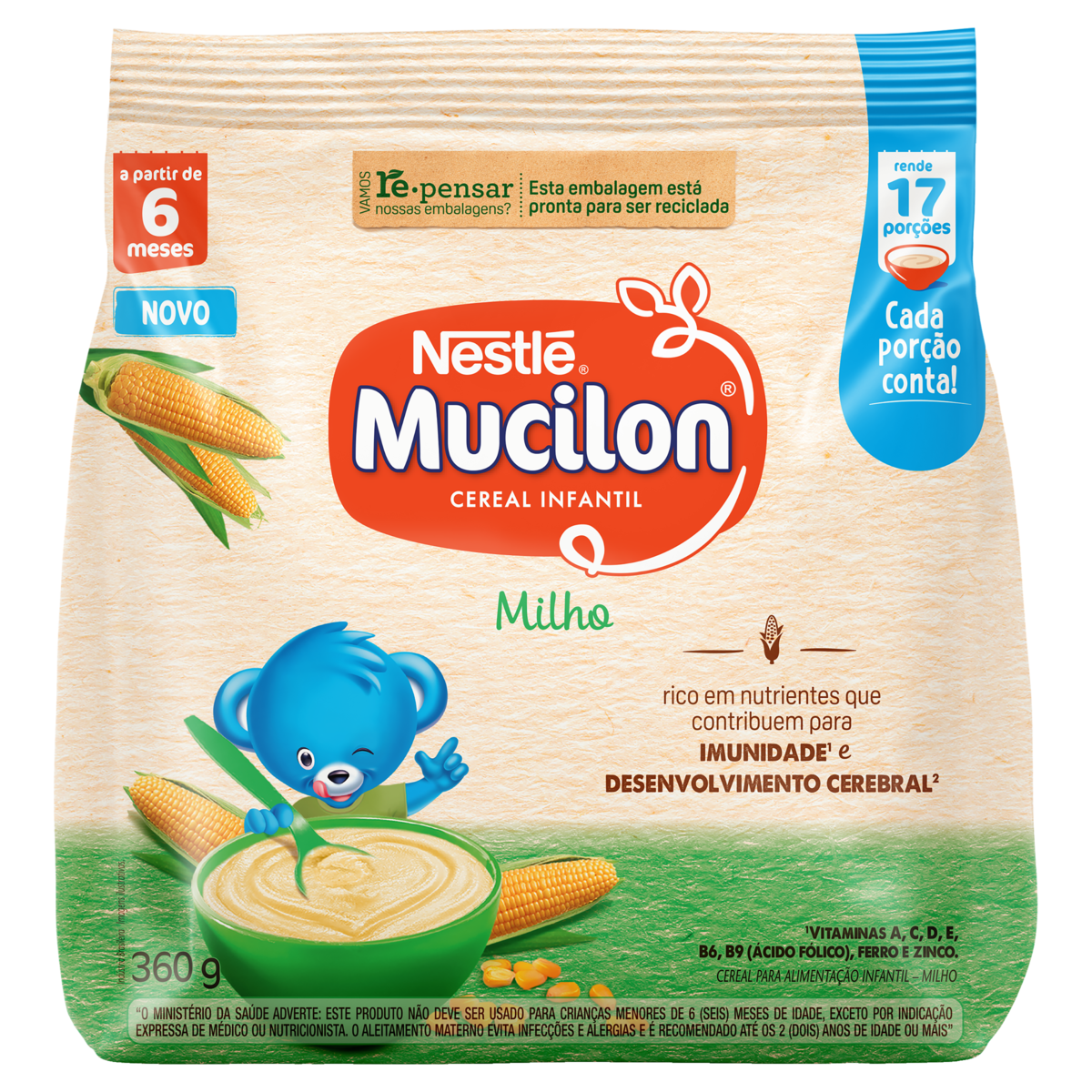 MUCILON SACHET 360G MILHO