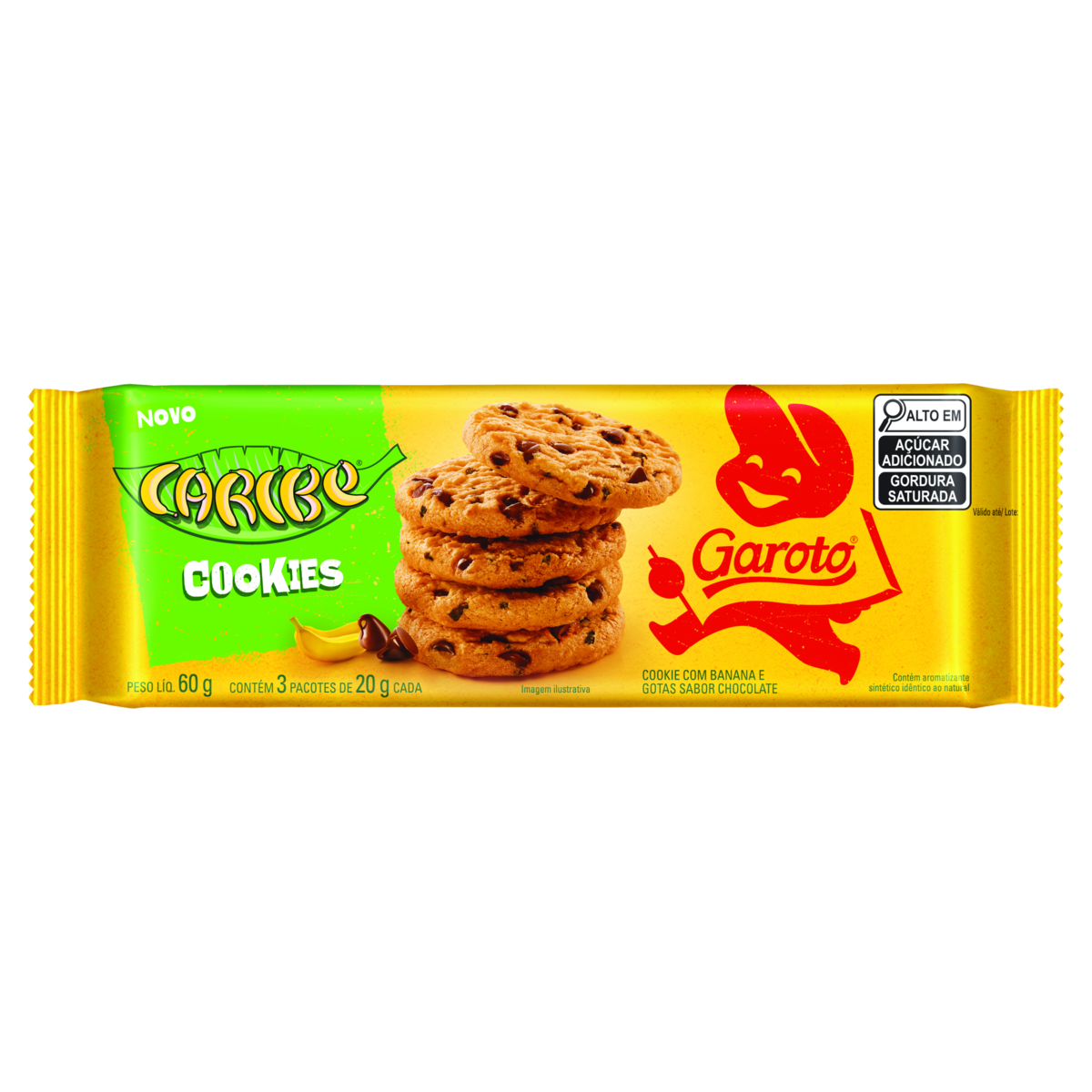 BISCOITOS RECH. COOKIES CARIBE 60G