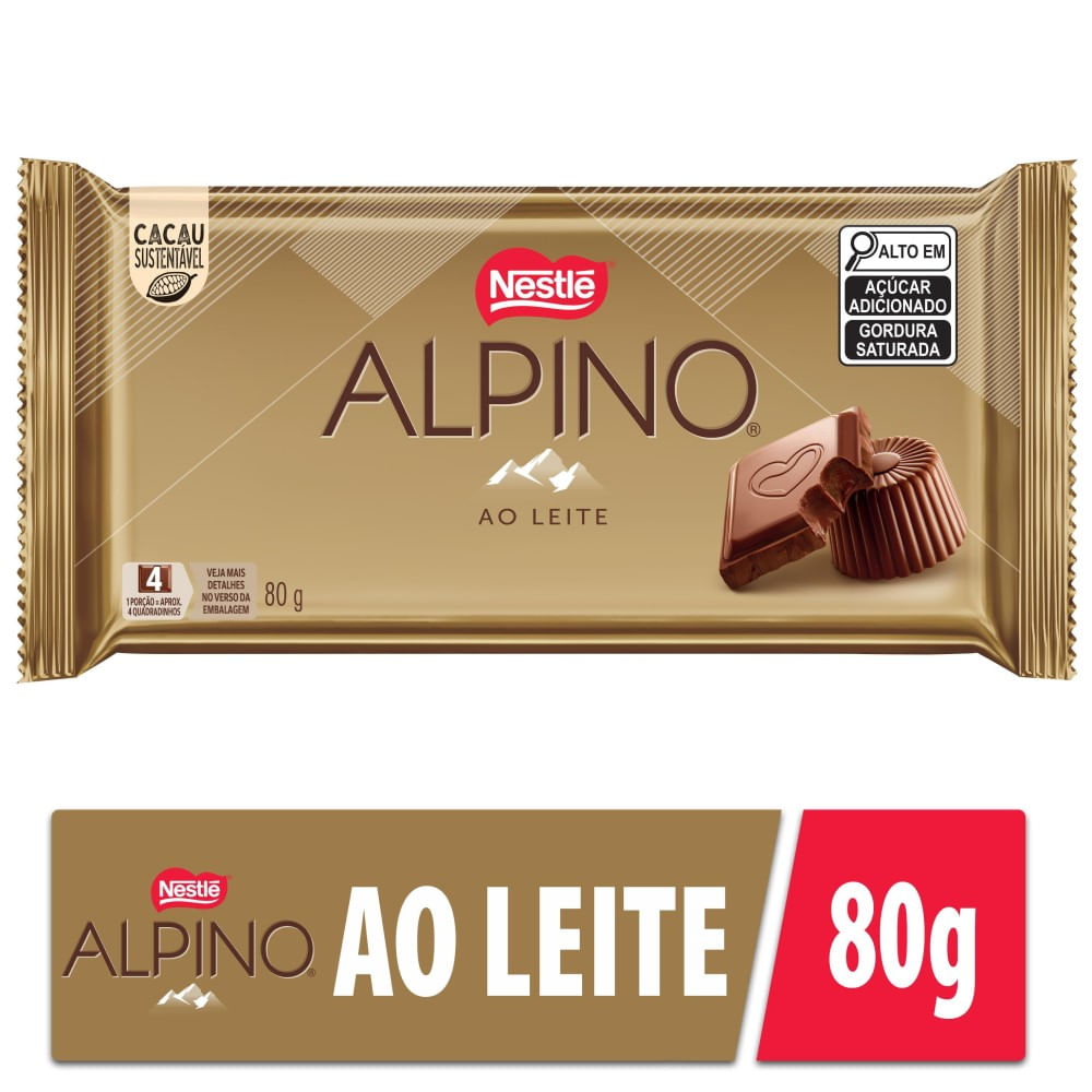 CHOC ALPINO 80GR NESTLE AO LEI