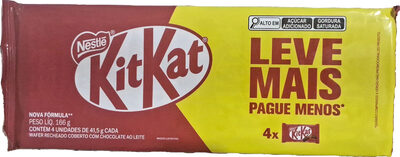 CHOC KIT KAT 166G NESTLE LEITE