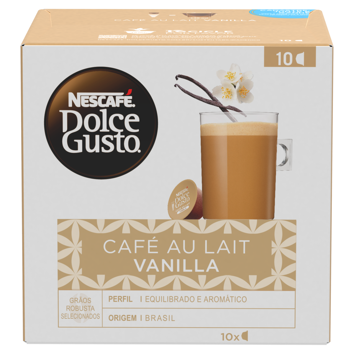 CAPSULA NESCAFE D.G C/10 CAFE LAIT VANILLA