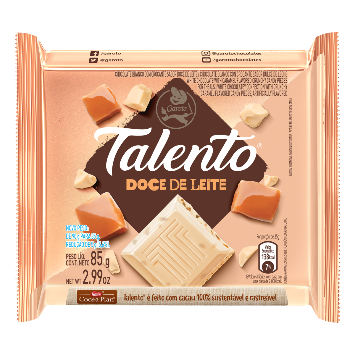 TALENTO DOCE DE LEITE 85G