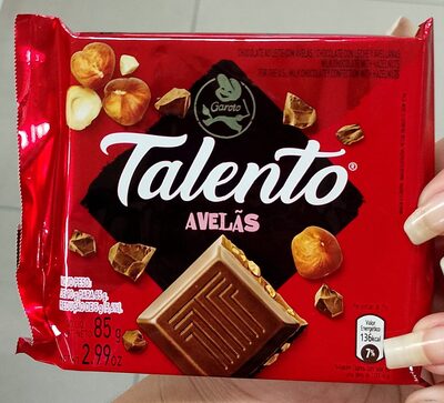 TALENTO LEITE AVELAS 85G
