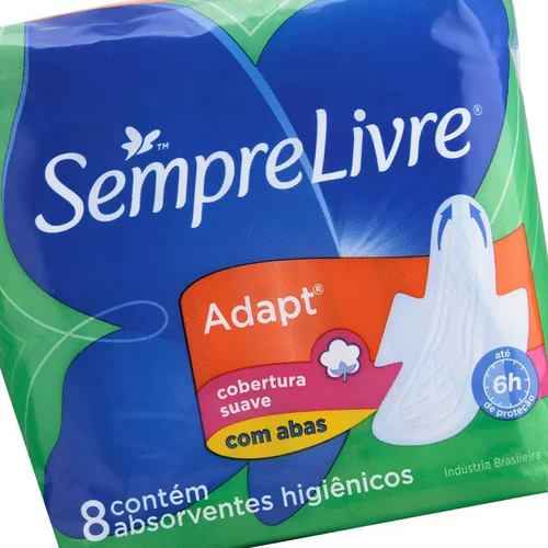 ABSORVENTE SEMPRE LIVRE ESP ADAPT SVE 8UN