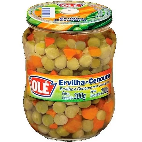ERVILHA E CENOURA OLE VIDRO