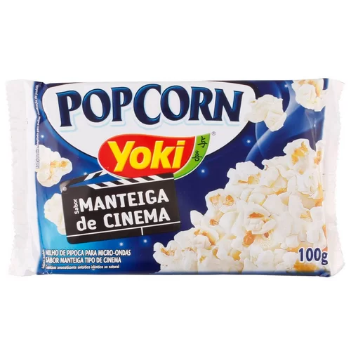 PIPOCA MICROONDAS CINEMA 100GR YOKI MANTEIGA