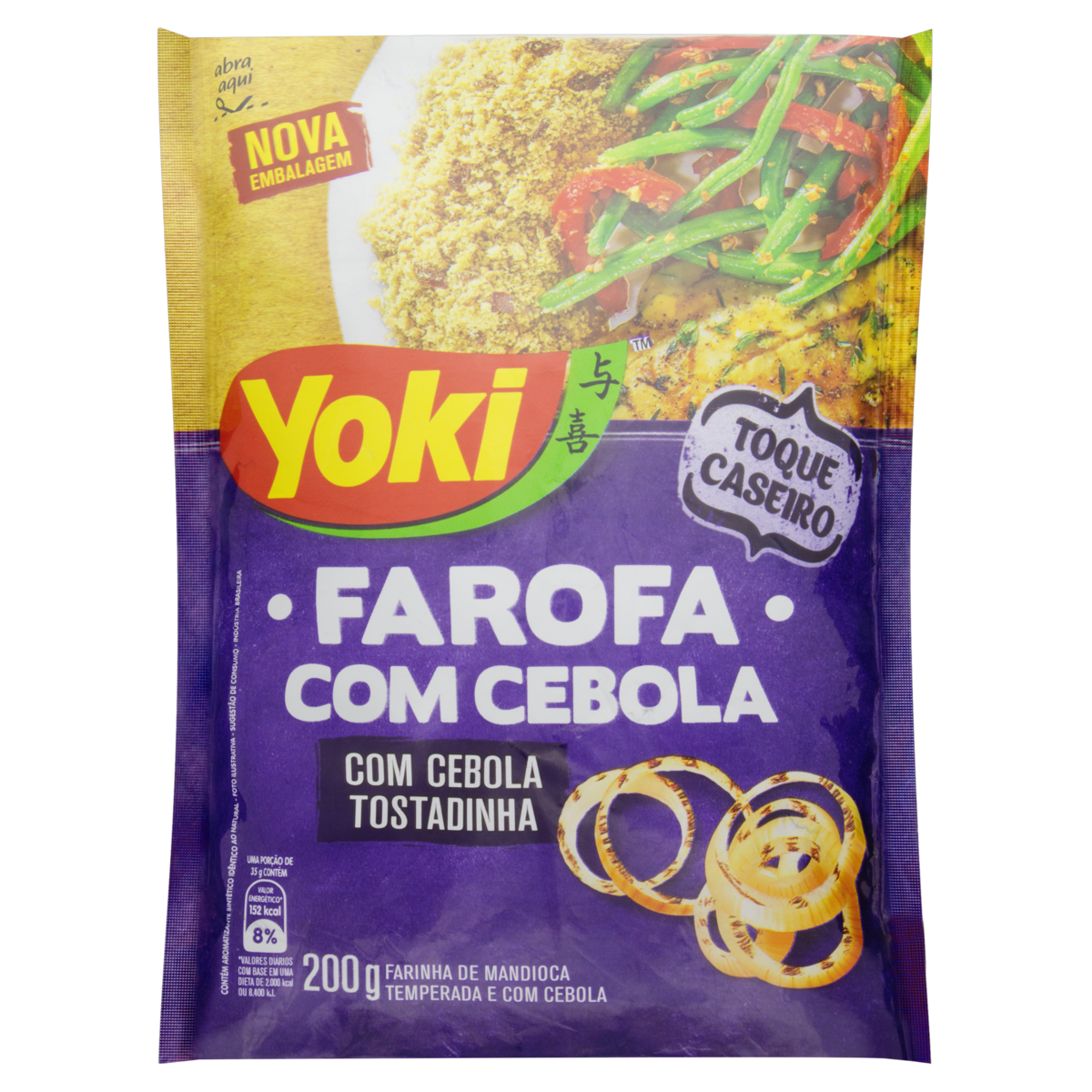 FAROFA YOKI 200G MANDIOCA C/ CEBOLA
