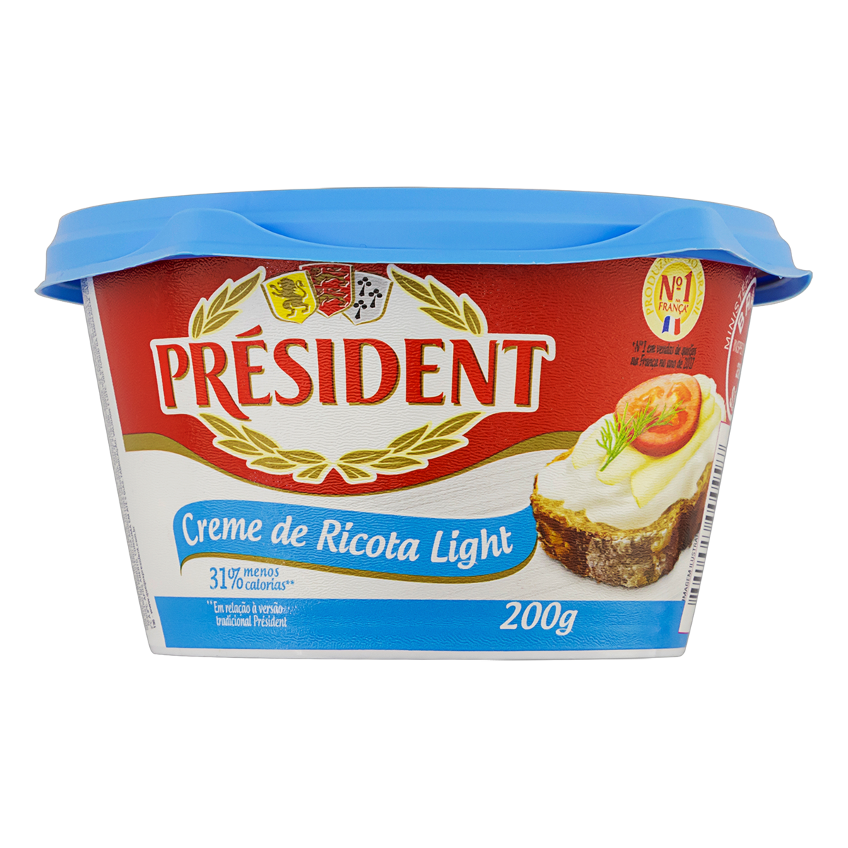 CREME DE RICOTA LIGHT PRESIDENT 200G