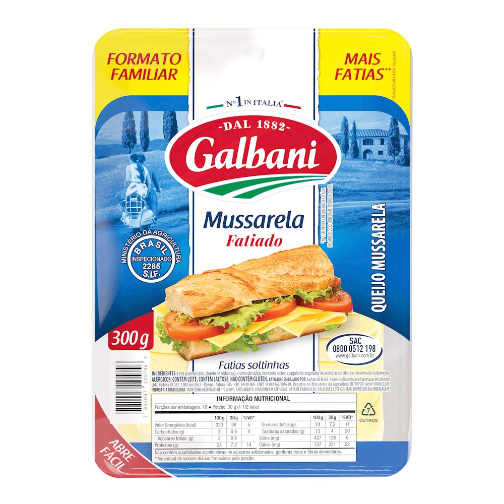 GALBANI QJO MUSSARELA FATIADO