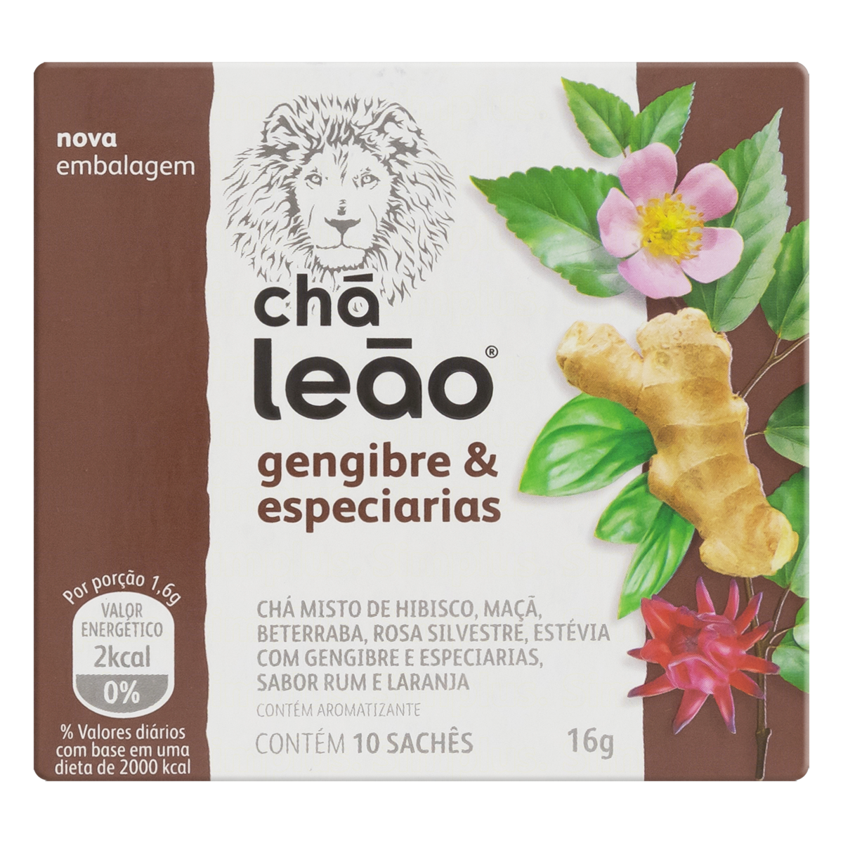 CHA MATTE LEAO GENGIBRE ESP 10