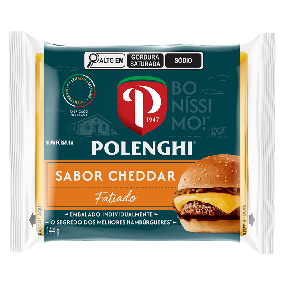 SANDWICH-IN CHEDDAR POLENGHI 144G.