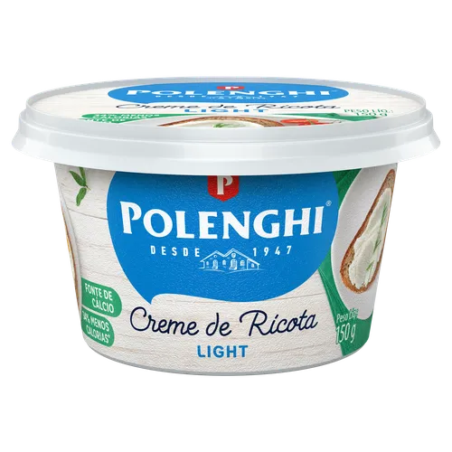 CREME DE RICOTA LIGHT POLENGHI 150G