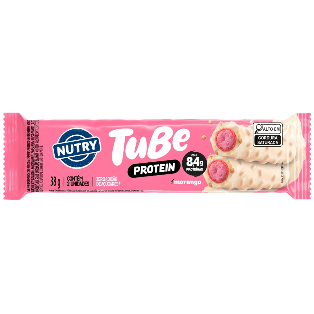 NUTRY TUBE PROTEIN MORANGO 38G