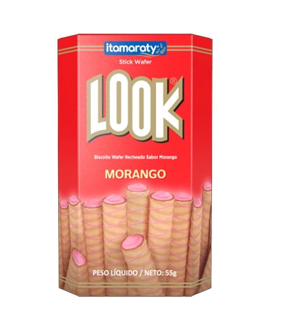 BISC LOOK WAFFER 55G, MORANGO