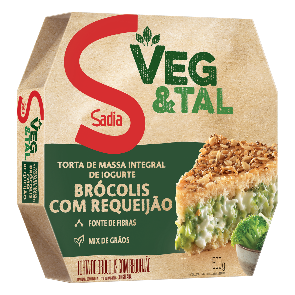 TORTA INTEGRAL BROCOLIS E REQ 500G