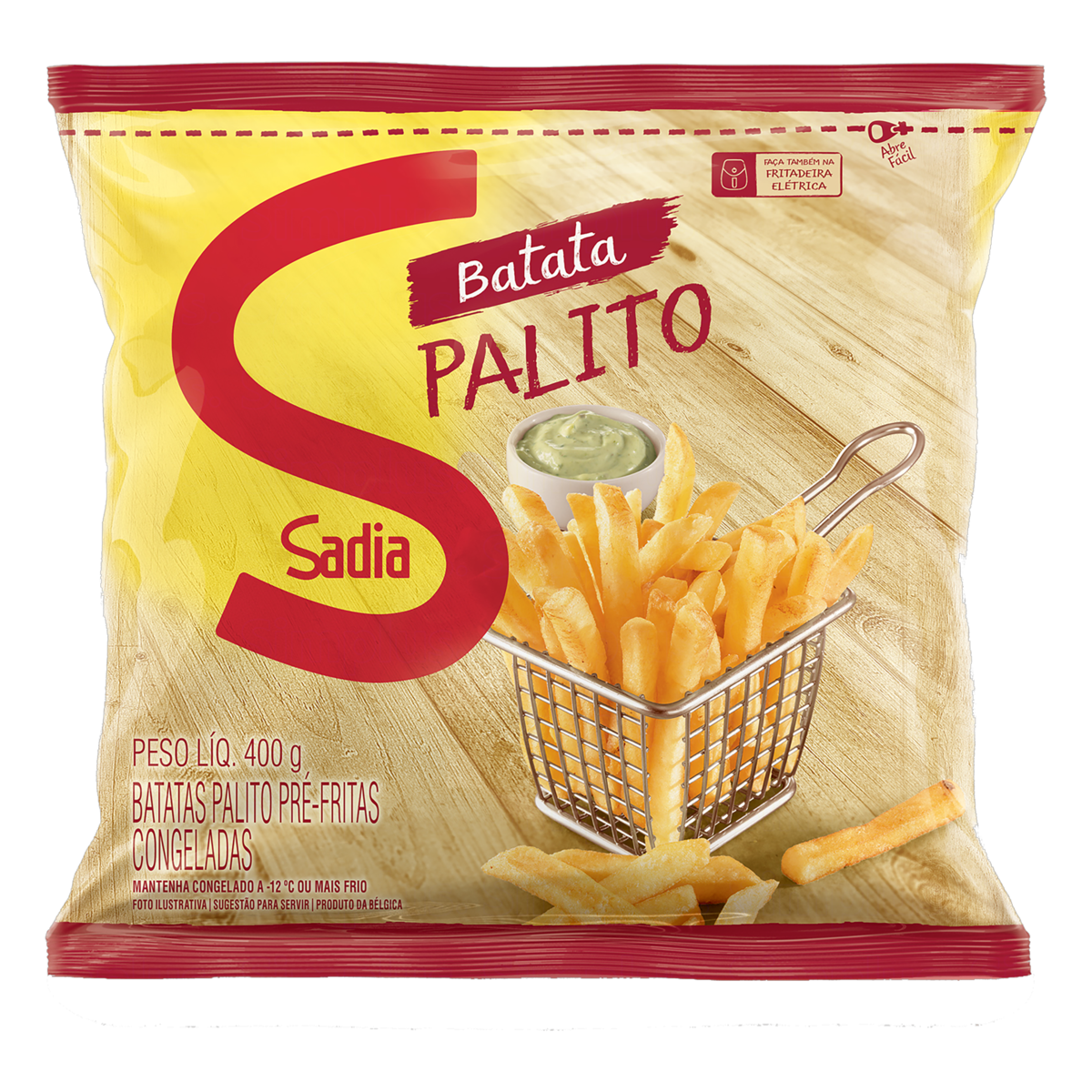 BATATA PALITO PRE-FRITA CONG PT 400G SD.