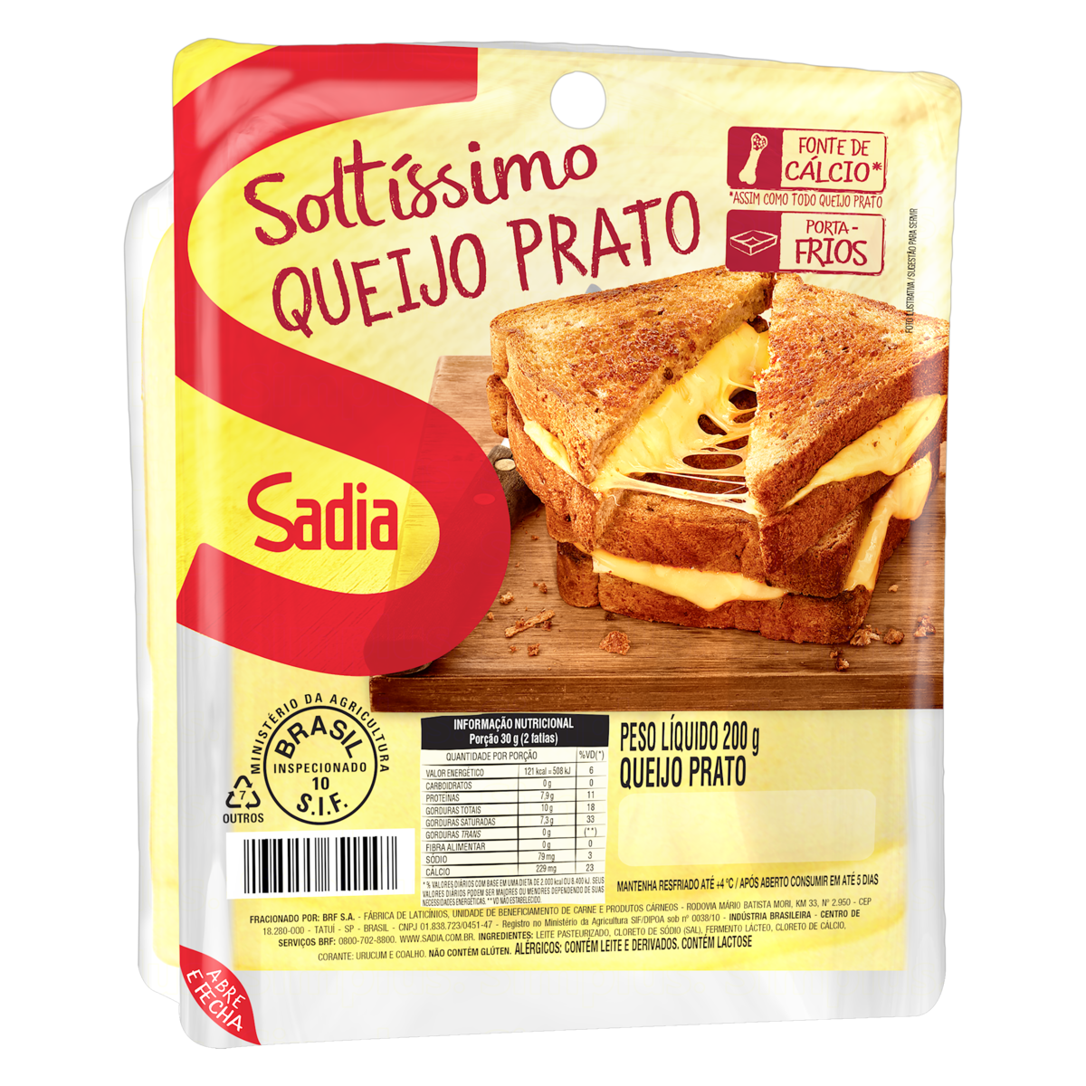 QUEIJO PRATO FATIADO 150G SADIA