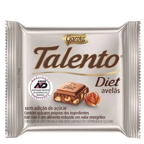 CHOC TALENTO MINI DIET 25GR GAROTO AVELA