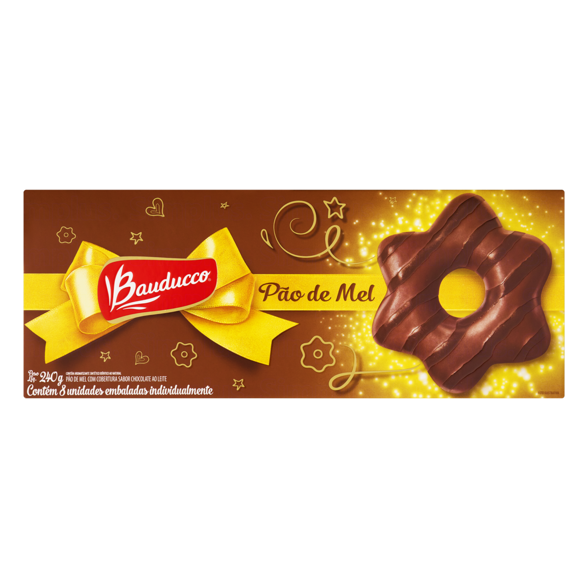 PAO DE MEL BAUDUCCO 180G CHOC AO LEITE