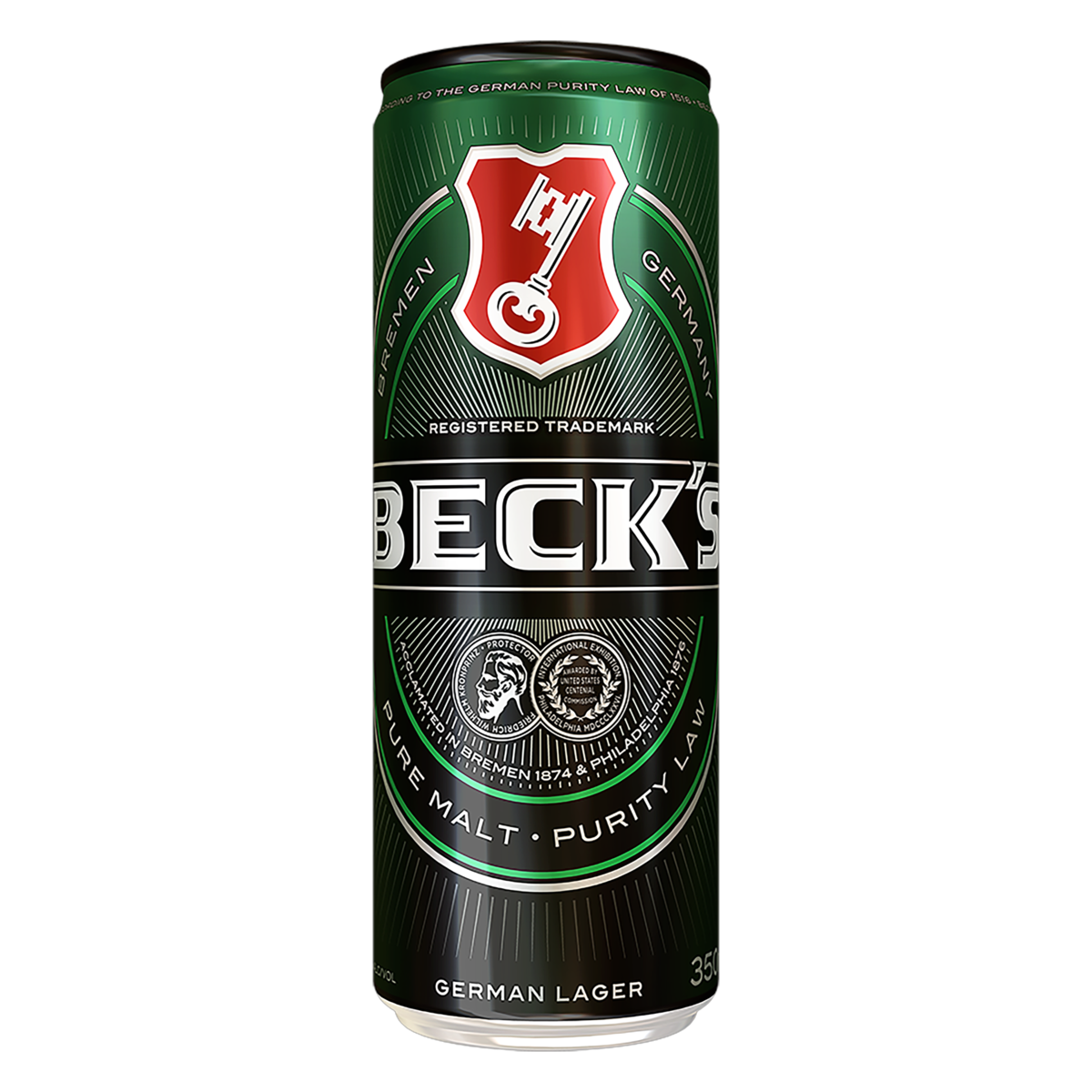 BECKS N LT SLEEK 350ML
