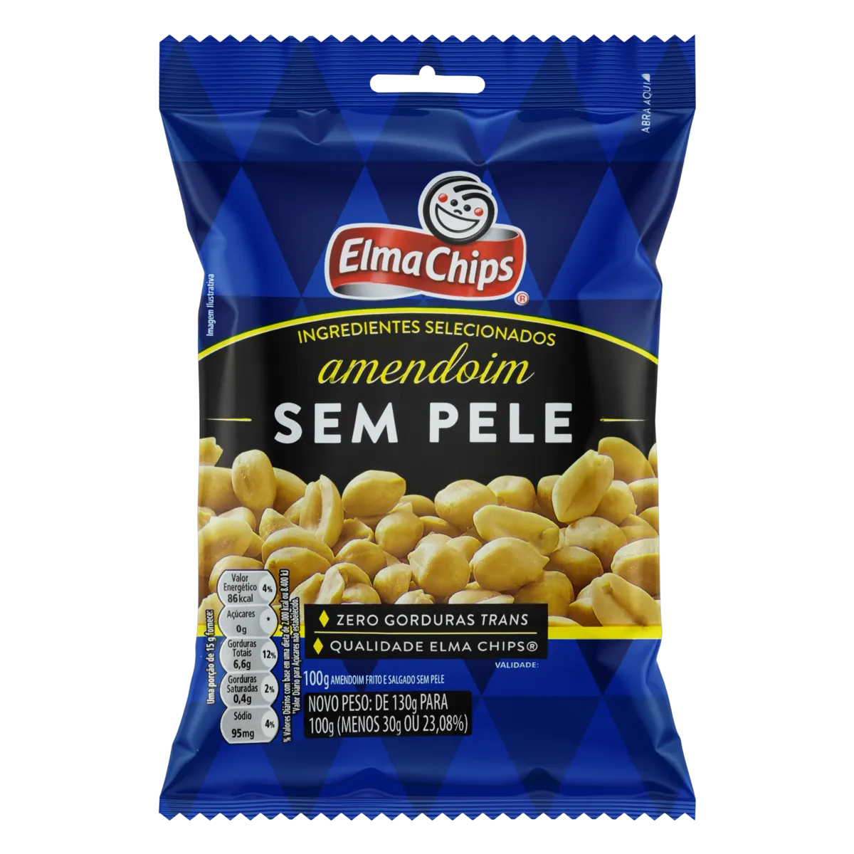 AMENDOIM SEM PELE 100G