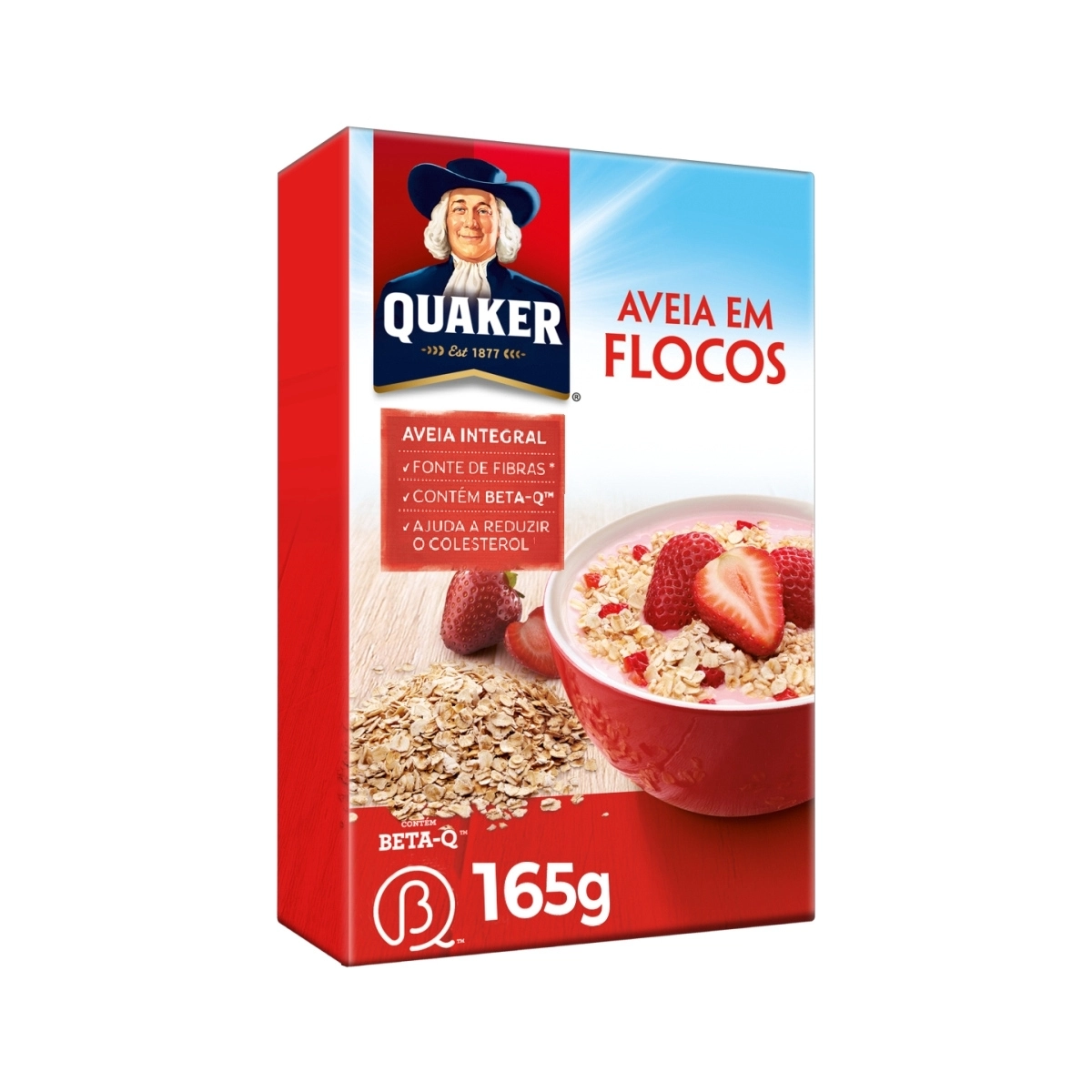 AVEIA QUAKER FLOCOS REGULAR 165G
