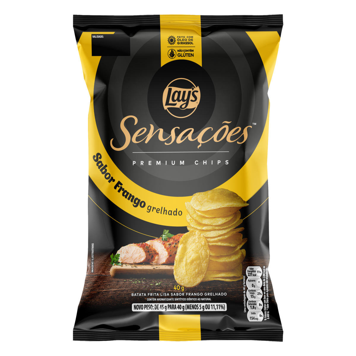 SENSACOES FRA GRELHA 40G