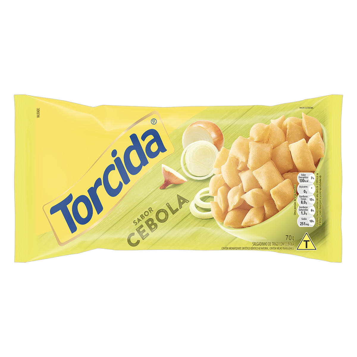 SALGADINHO TORCIDA 60G CEBOLA
