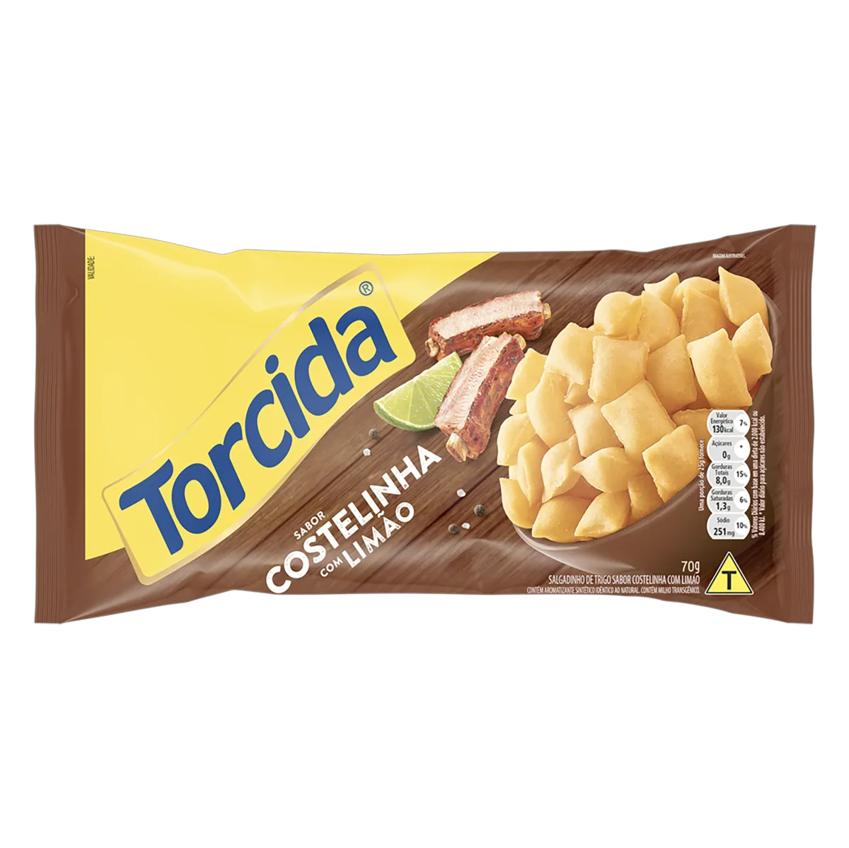 SALGADINHO TORCIDA 60G COSTELIN.C/LIMAO