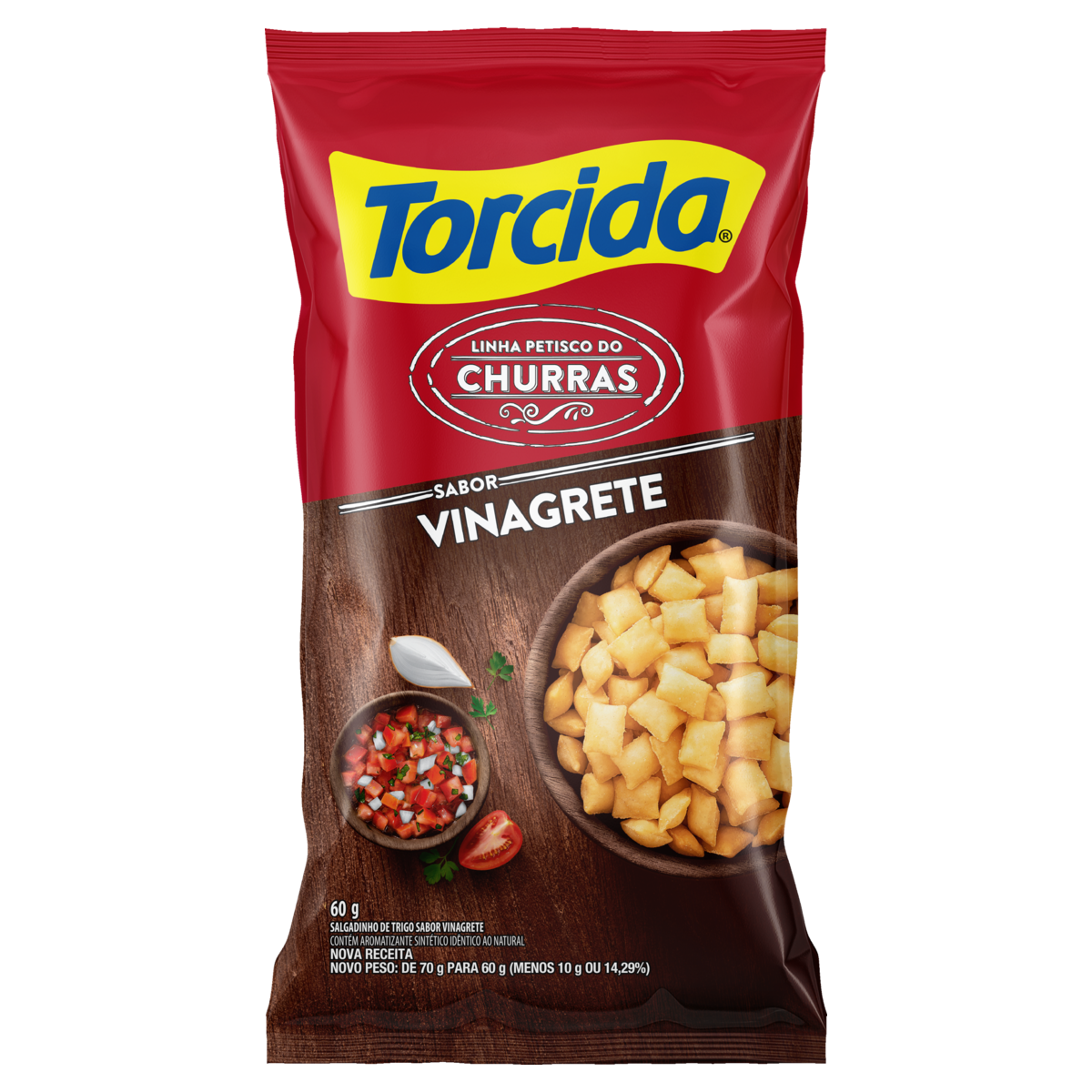 SALGADINHO TORCIDA 60G VINAGRE