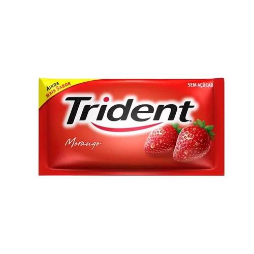 CHICLE TRIDENT MORANGO 8G