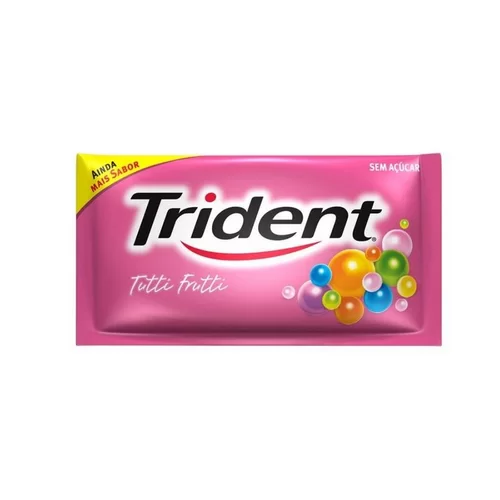 CHICLE TRIDENT ADAMS TUTTI FRUT 8G
