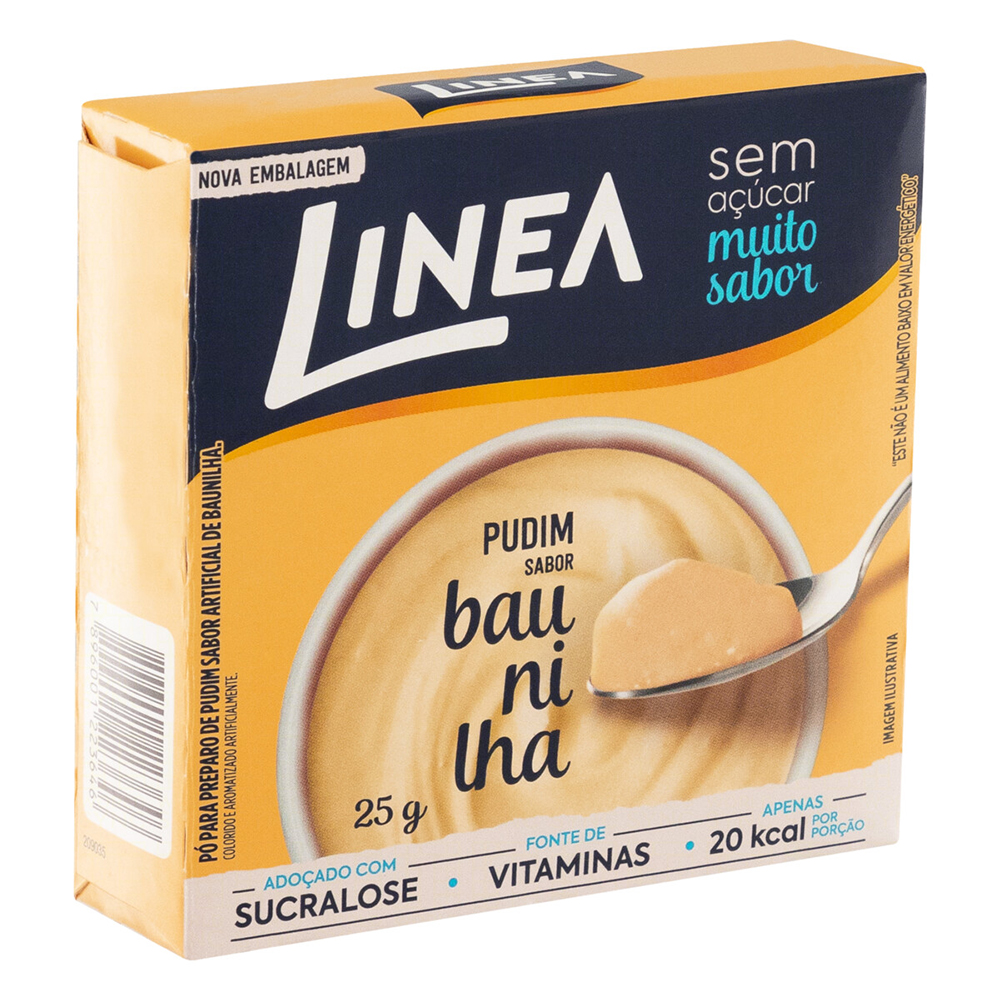 PUDIM EM PO SABOR BAUNILHA LINEA 25G