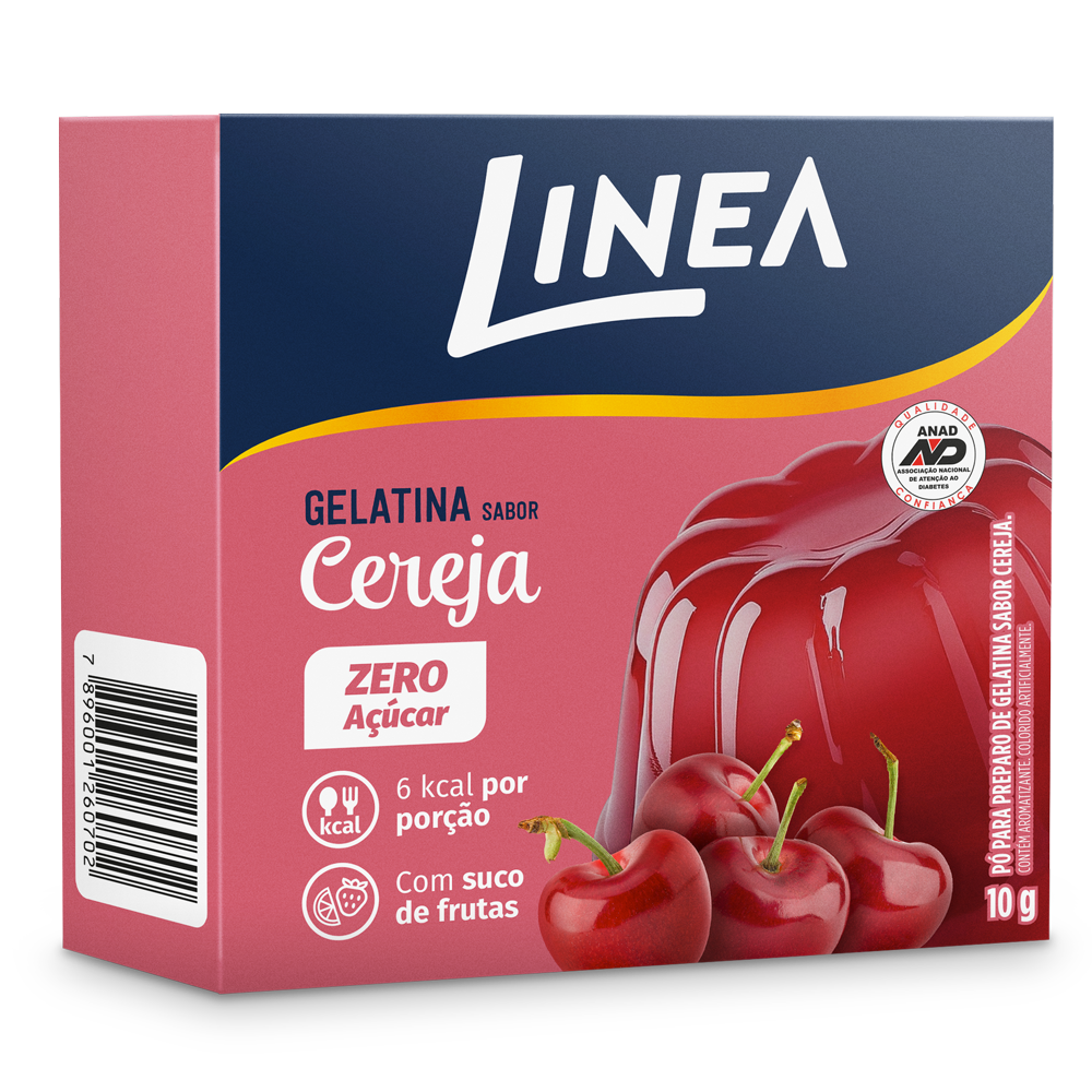 GELATINA SABOR CEREJA LINEA 10GR