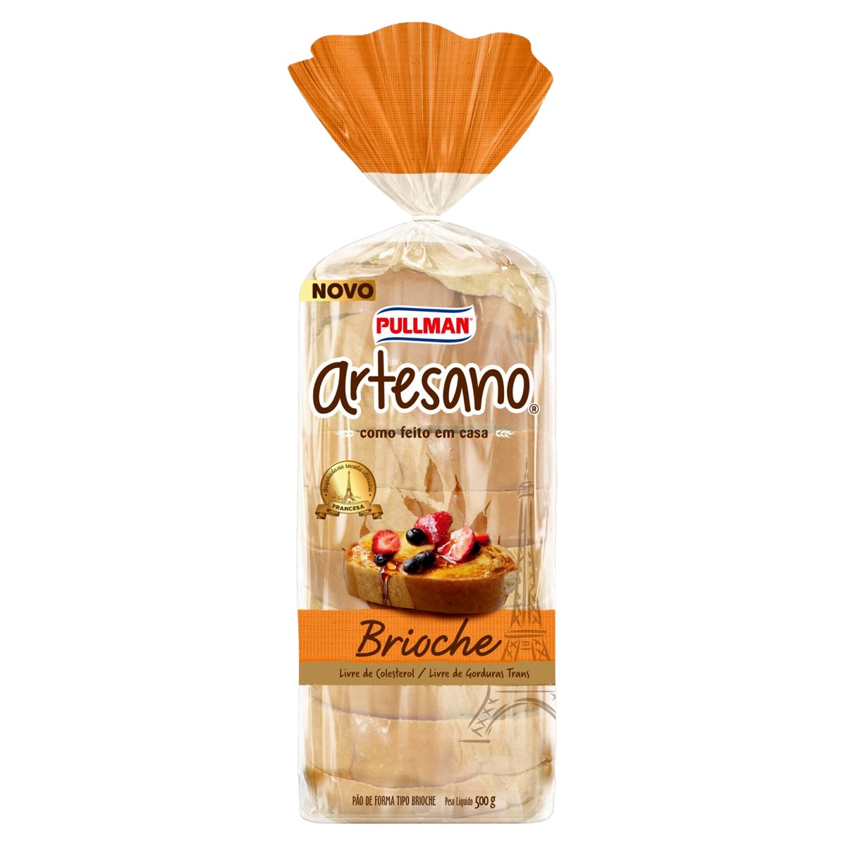PAO ARTESANO BRIOCHE 500G PULL