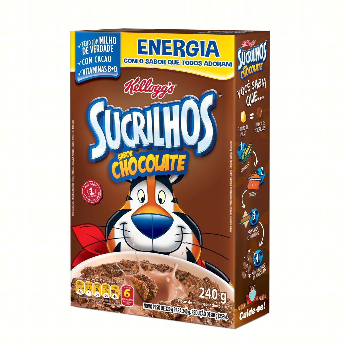 CEREAL MAT SUCRILHOS KELLOGGS CHOCOLATE 240G