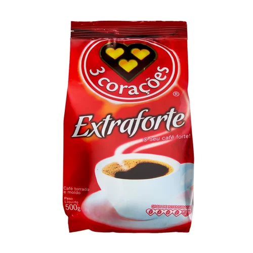 CAFE TORR/MOIDO 500GR TRES CORACOES EXTRA FORT