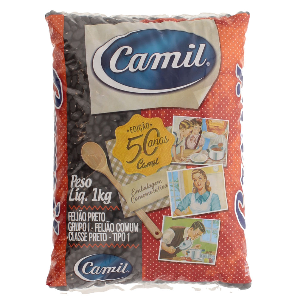 FEIJAO CAMIL PRETO T.1 1KG