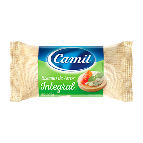 BISC.CAMIL ARROZ INTEGRAL 18G