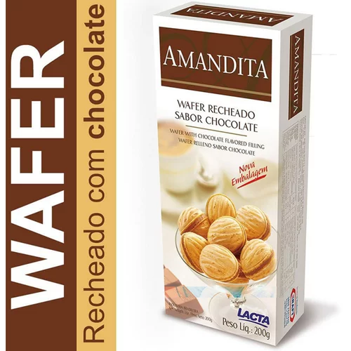 BISC.LACTA WAFER AMANDITA 200G
