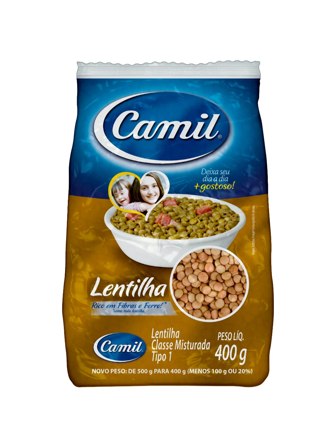 LENTILHA CAMIL 400G